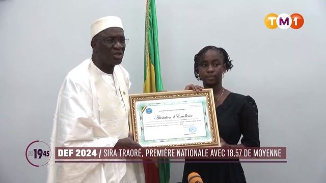 TM1 News - Mali - DEF 2024 : Sira Traoré, première nationale avec 18,57 de moyenne смотреть онлайн