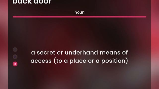 Back door • BACK DOOR meaning смотреть онлайн