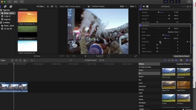 VHS Effect Final Cut Pro X смотреть онлайн
