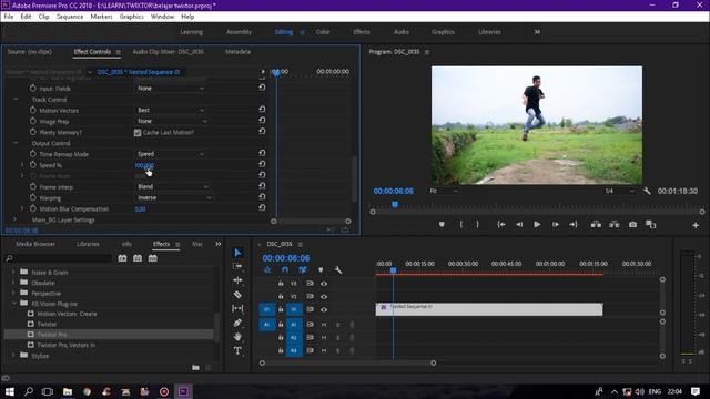 Cara Super Slow Motion Video Menggunakan Twixtor di Adobe Premiere Pro CC 2018 смотреть онлайн