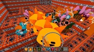 Спрунги напают на майнкрафт (Minecraft) Бууум