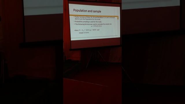 Research paper presentation at conference