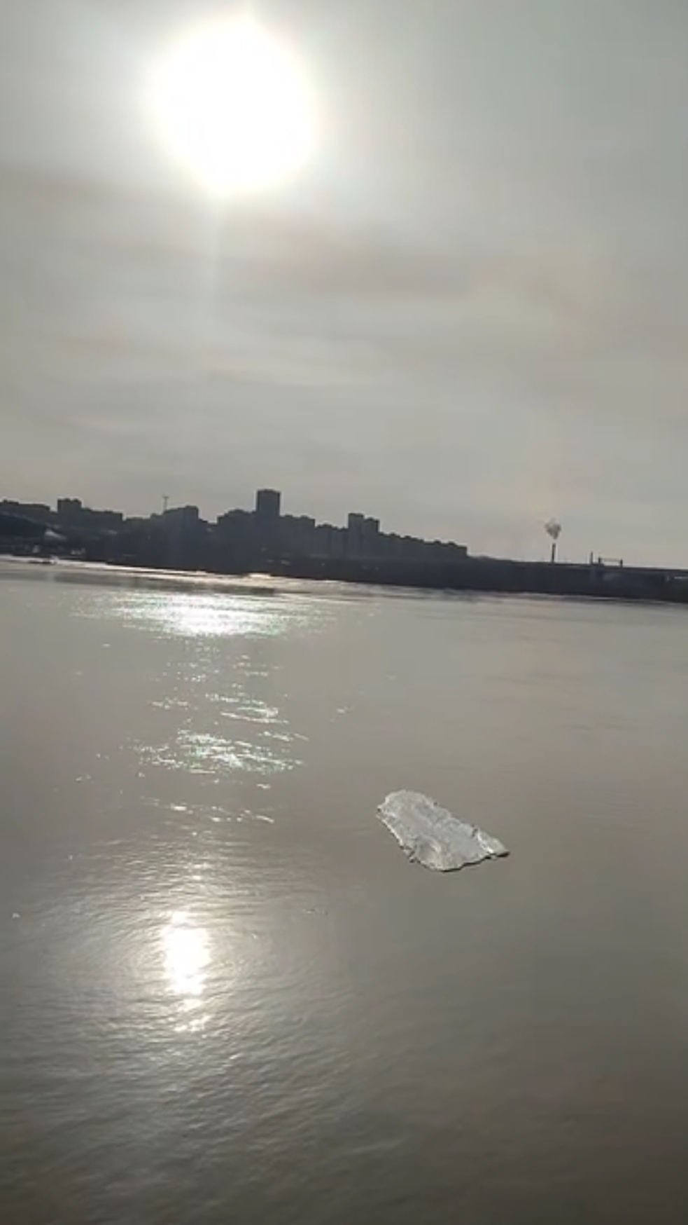 река Обь Новосибирск 02.04.2025