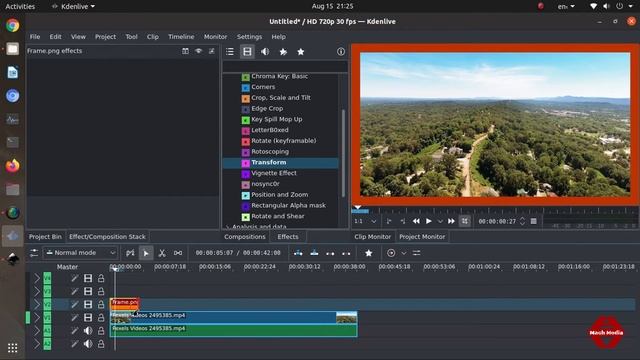 How To Create Video Frame Subscribe Button and Watermark In Kdenlive Tutorial смотреть онлайн