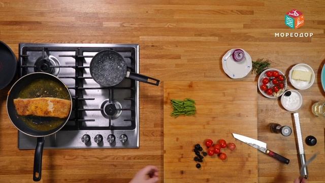 Жареная морская камбала с овощным гарниром – простой и вкусный рецепт приготовления рыбы смотреть онлайн