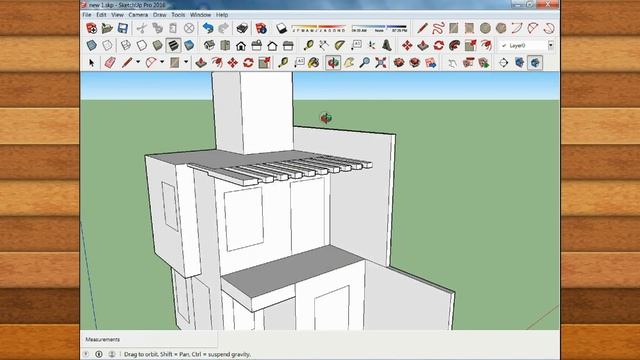 How to make modern house design in Google sketchup pro 2016.....! PART -1