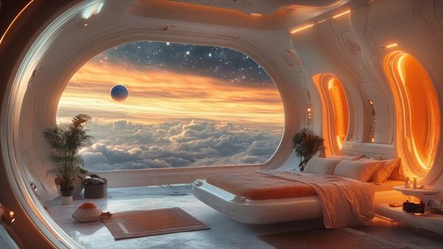 Stratos Cozy Sci Fi Ambient Music Spaceship Ambience for a Trascendent Sleep (Binaural Beats)