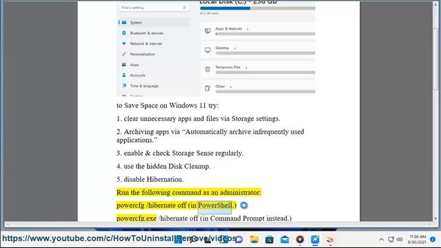 Save Space on Windows 11 - Free disk space in Windows 11 смотреть онлайн