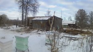 Купили старый  дом в деревне:,ремонт_1 часть. Сняли крышу.