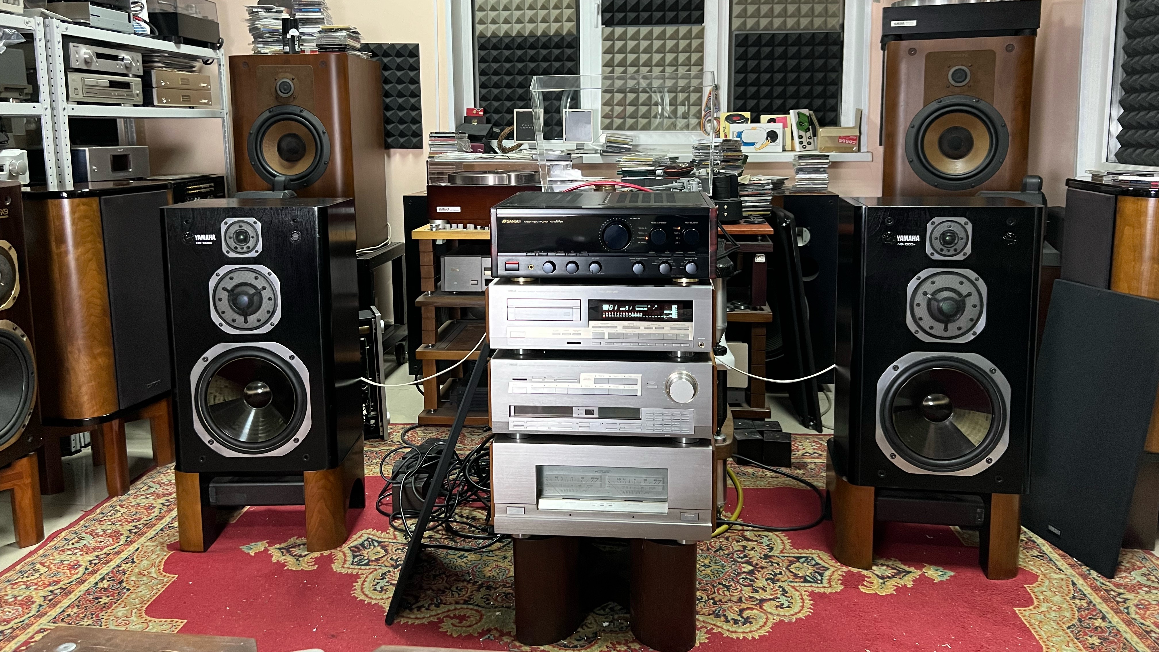Yamaha ns-1000x Sansui 707 DR Yamaha cdx 10000