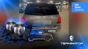 MB GLK 300 с звучанием G63 Akrapovic, электронная выхлопная система Terminator