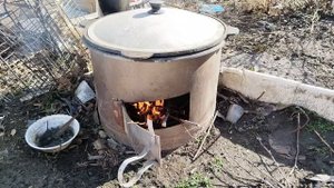 Курица в казане