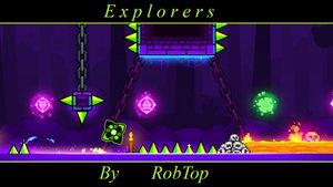 С первым апрелем! I Explorers by RobTop I Шуточный Daily Level I Easy I Geometry dash.