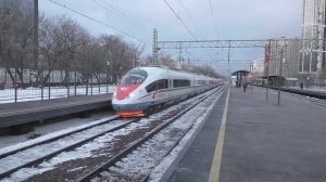Электропоезд ЭВС1-16 "Сапсан" (ТЧ-10) высокоскоростной поезд №751А Санкт-Петербург - Москва.