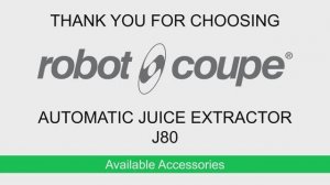 Аксессуары | Robot Coupe J 80 | Соковыжималка-экстрактор