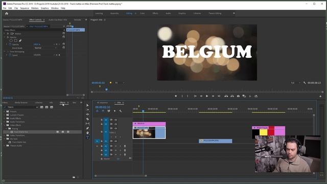 Track matte key in Premiere Pro CC 2019 (Greek) смотреть онлайн