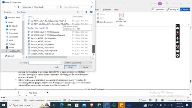 Word Module 10 SAM Project 1b | New Perspectives Word 2019 | Nebraska City College