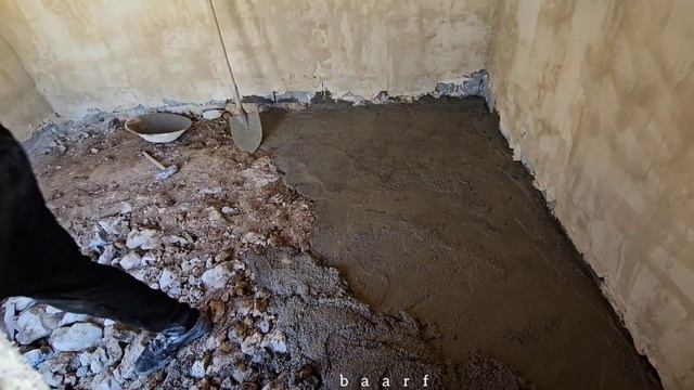 Zulfa's life, Mehdi skillfully concretes the floor of the hut🤰🤰 смотреть онлайн