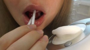 ASMR licking lollipop
