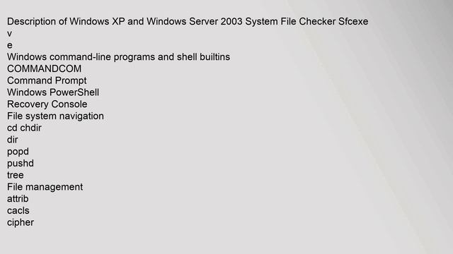 System File Checker