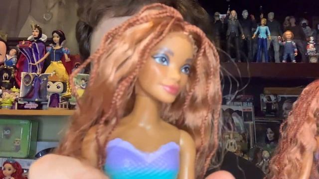 Live action Little Mermaid Mattel sing & dream Ariel doll review! смотреть онлайн