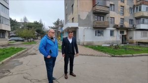 Планы на благоустройство придомовой территории по двум адресам в г.Днепрорудный.