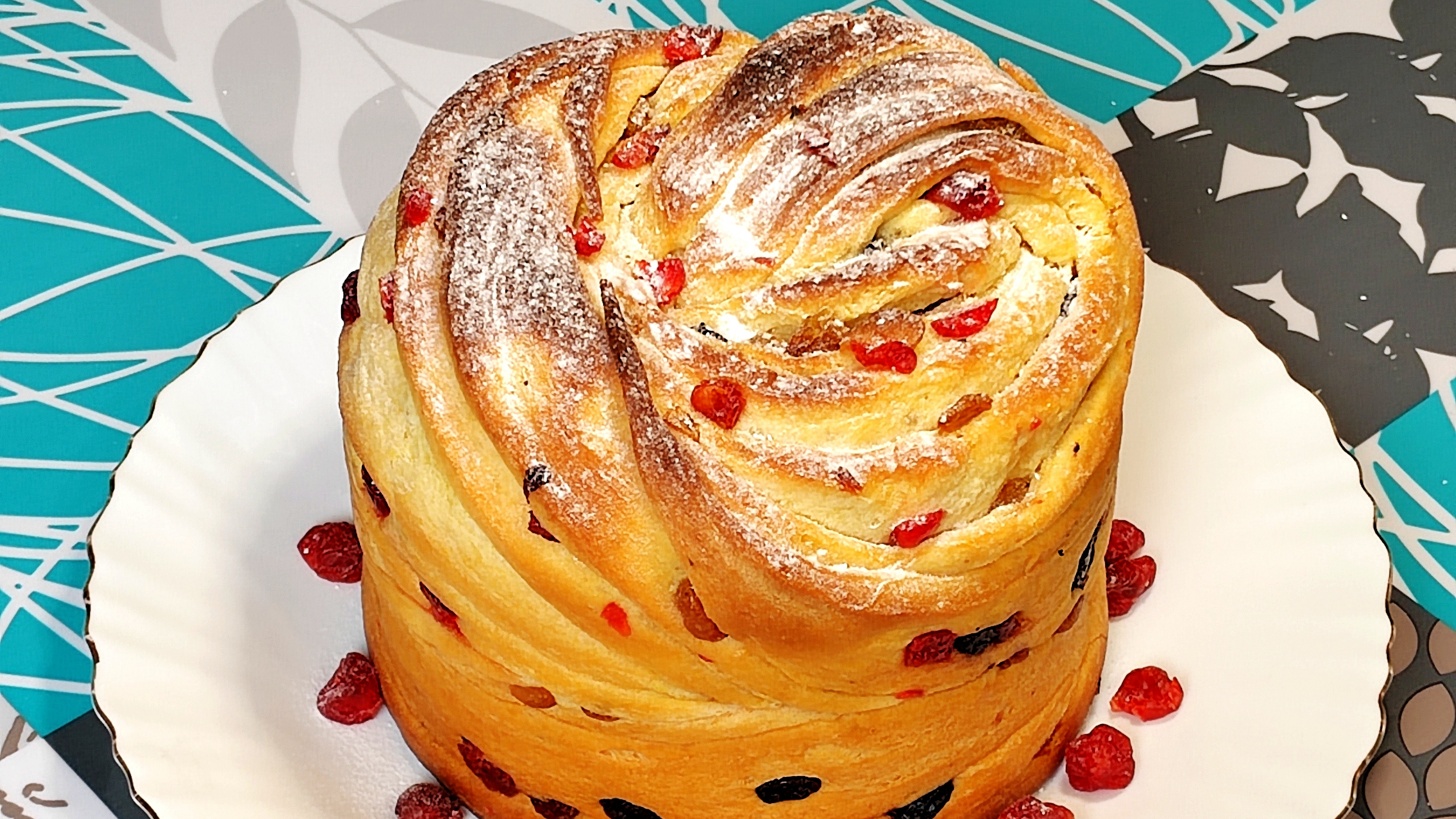 Кружевной Пасхальный Кулич _Краффин_ _ нежный как пух, очень красивый и невероятно вкусный!