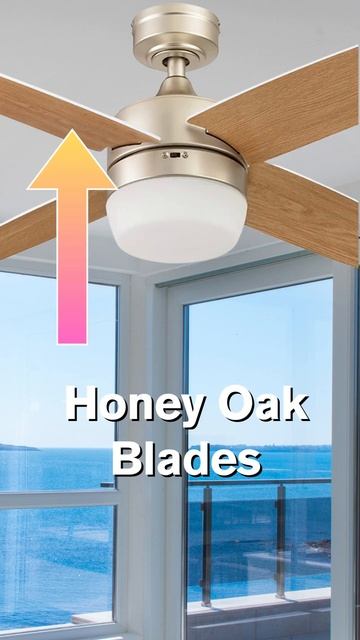 44" Indoor Ceiling Fan with LED Light and Remote Control