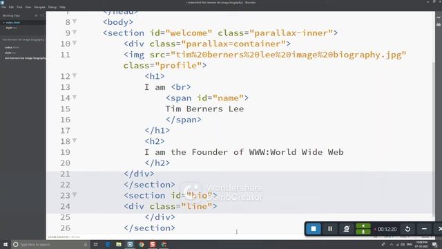 Creating a website in Brackets software | Coder#Venom