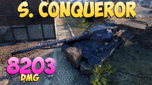 S. Conqueror - 7 Kills 8.2K DMG - 1 vs 4! - World Of Tanks