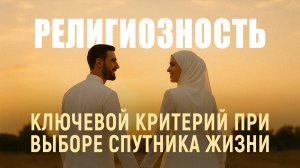 РЕЛИГИОЗНОСТЬ - КЛЮЧЕВОЙ КРИТЕРИЙ ПРИ ВЫБОРЕ СПУТНИКА ЖИЗНИ