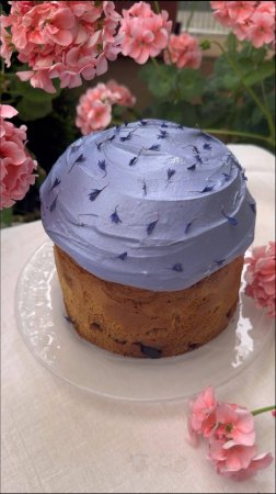 САМАЯ НЕОБЫЧНАЯ ГЛАЗУРЬ ДЛЯ КУЛИЧЕЙ🦋#пасха #кулич #глазурь