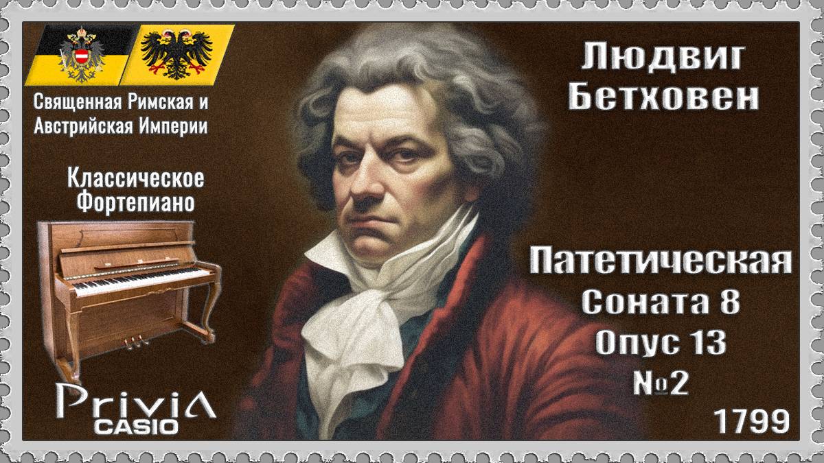 Людвиг Бетховен. Патетическая Соната. Опус 13 №2. 1799г. Классическое Фортепиано