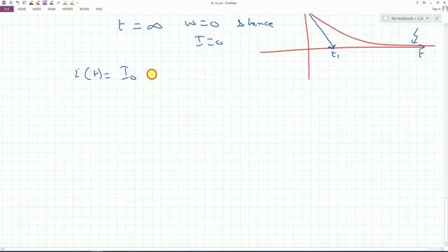 Natural response of an RL circuit
