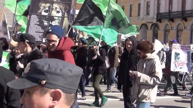 Зеленый блок. Первое мая 2013. Санкт-Петербург
