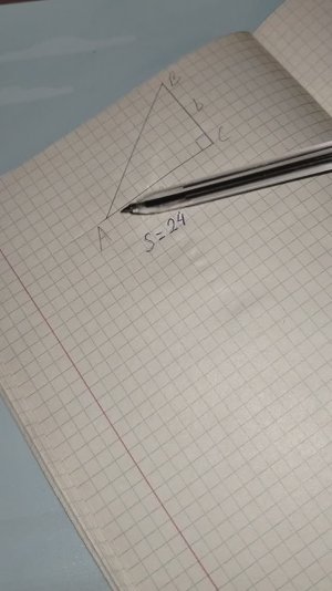 Задача из ЕГЭ. Найти величину катета прямоугольного треугольника, зная площадь