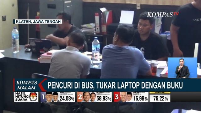 Pencuri Laptop Modus Tukar Buku di Bus AKAP Berhasil Ditangkap!