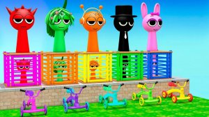 Игра в длинные горки! Sprinki|СПРУНКИ или СПРУНКЕ