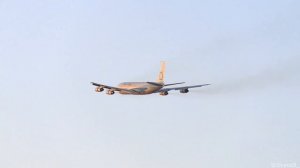 Boeing 707 Sunset Takeoff - N629RH Omega Air Refueling