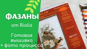 Фазаны - готовая вышивка, впечатления, фото