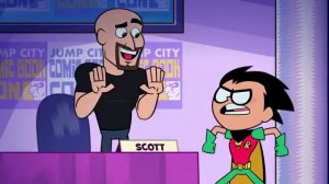 The Teen Titans meet their voice actors
