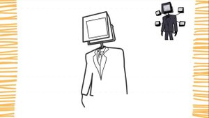 Как нарисовать БОЛЬШОГО ТЕЛЕВИЗИОННОГО ЧЕЛОВЕКА | ТУАЛЕТ СКИБИДИ | легкий