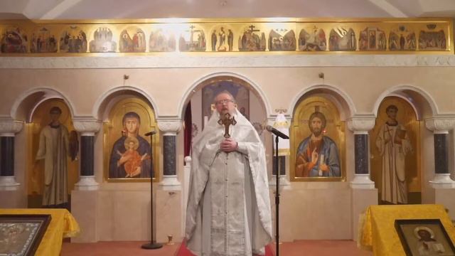 17.01.2021 Проповедь о. Владимира на Литургии. Неделя перед Богоявлением. Собор 70-ти апостолов