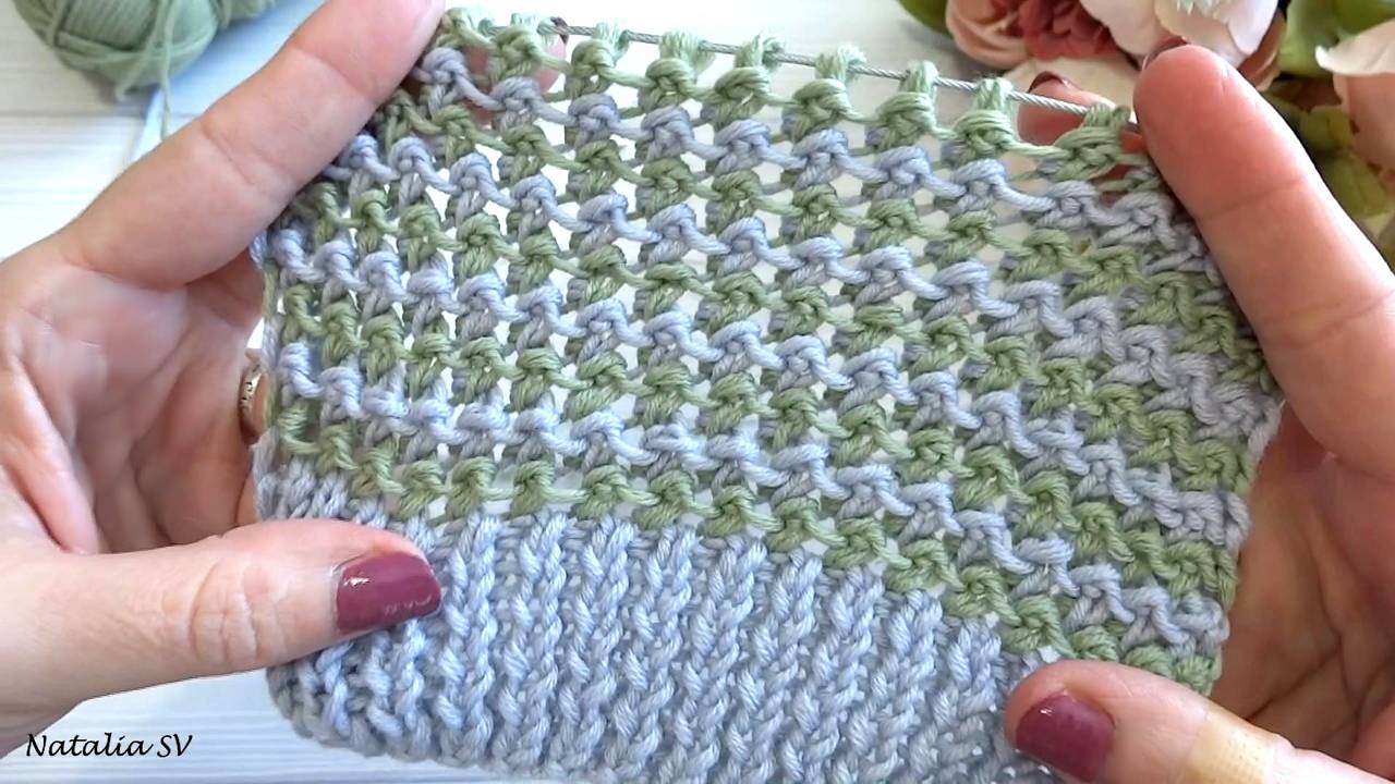 Узор спицами "Узелки". Мастер - класс