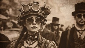 Morning Song Steampunk City. Ai Video.