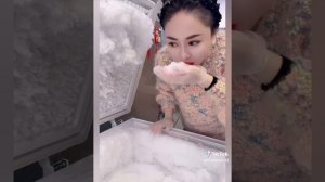 вкуснейший пушистый снег из морозилки!