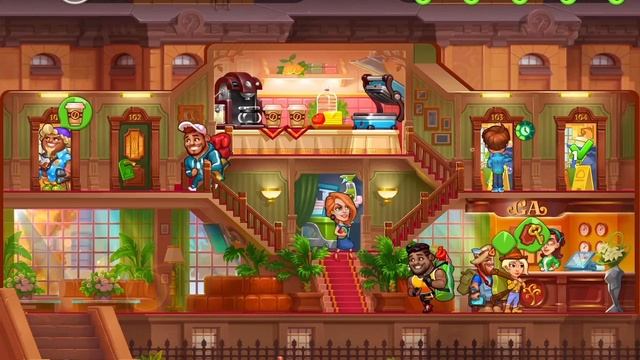 Grand Hotel Mania - Построй свой гостиничный империи! (10 минут Gameplay)