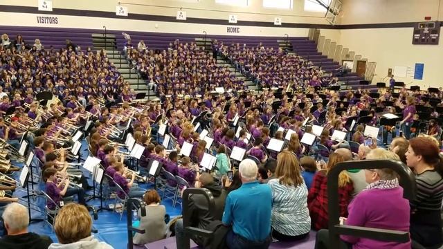 1.17 Brownsburg East 6th grade band concert 1