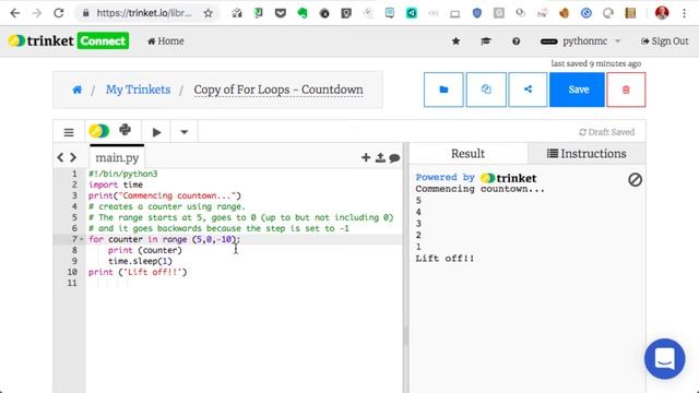 L2 wk2 Breaking code - For loop with range function смотреть онлайн