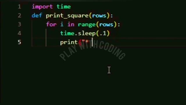 How to make square ⬛ star ✨ pattern in python|python pattern tutorial|